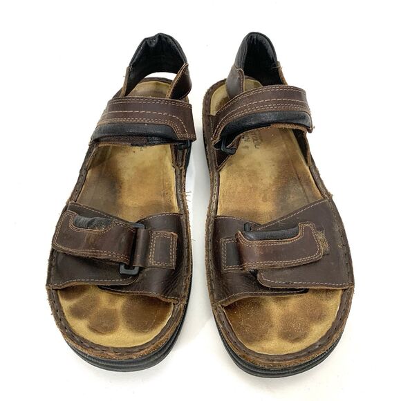Naot Sandals Men\'s 12 Brown Lappland Buffalo Leather EU 45 Straps Sued main image 10